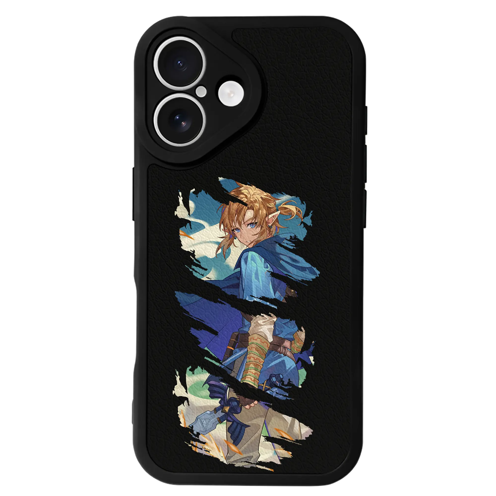 ゼルダの伝説 グッズ,リンク - IPhone 16シリーズ対応 ・ シリコンスマホケース ・ レザー調 ・ 高精度フィット ・ 耐衝撃 ・ ワイヤレス充電対応 ・ 精密カット